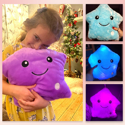 Soft Star Pillow With Glowing LED Light