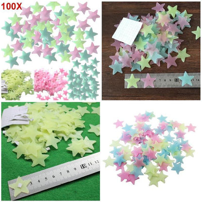 Night Glow Stars For Kids Room Pack Of 100