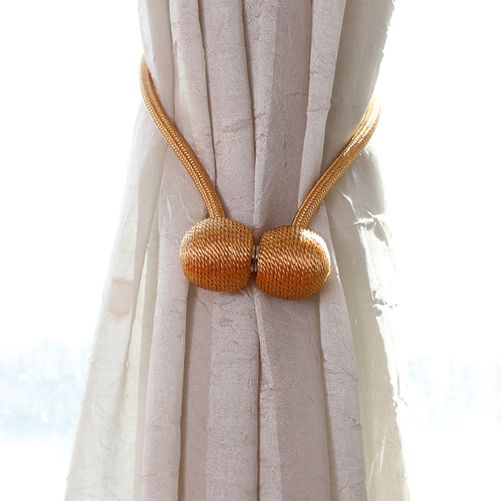Magnetic Pearl Ball Curtain Tiebacks Clips 2Pcs