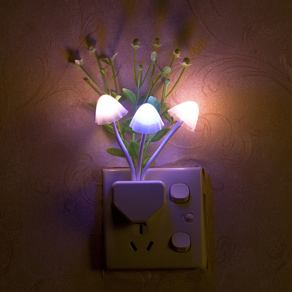 LED Mushroom Night Light With Sensor