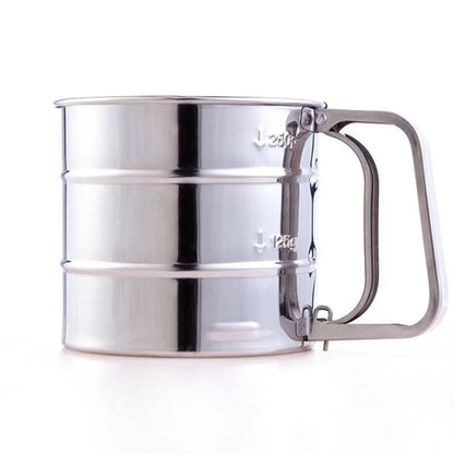 Flour Filter Stainless Steel - With Handle & Smooth Filter