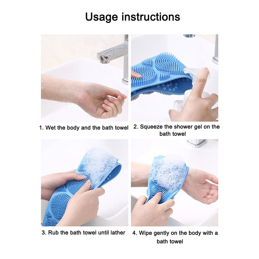 Silicone Shower Scrubber Belt