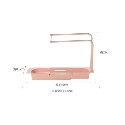Expandable Sink Shelf Soap Drain Rack