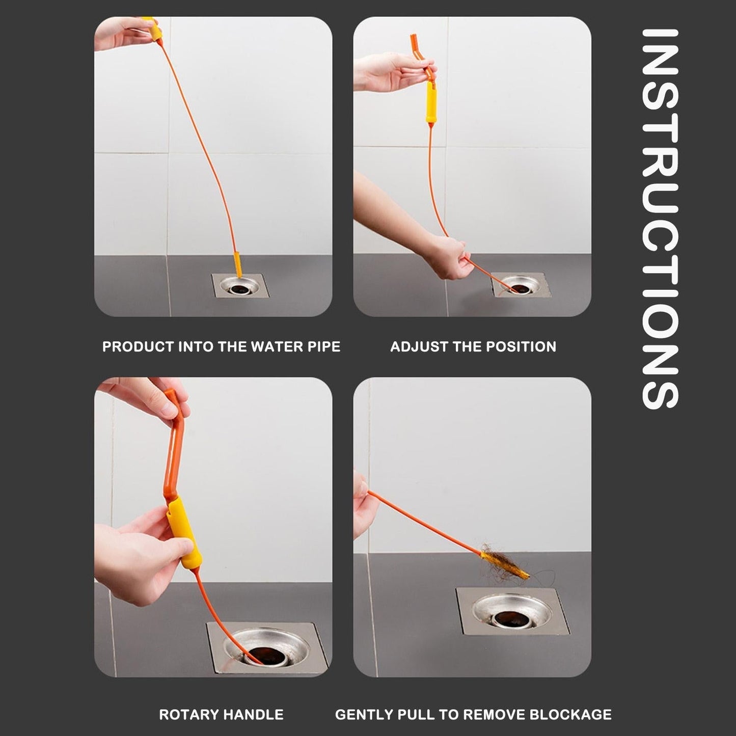 FlexiSnake Drain Weasel Cleaner