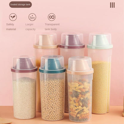Grain Cereal Storage Jar With Cup