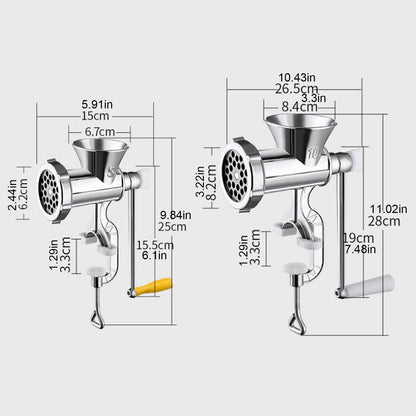 Hand Meat Mincer Grinder Machine Manual