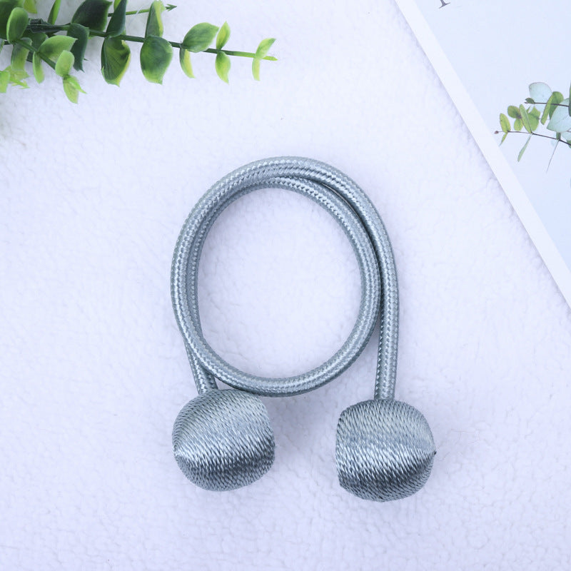 Magnetic Pearl Ball Curtain Tiebacks Clips 2Pcs