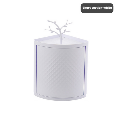 360° Rotatable Corner Bathroom Storage Organizer