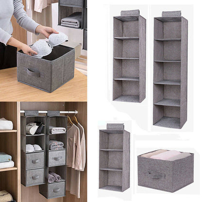 5 Shelf Drawer Hanging Organizer
