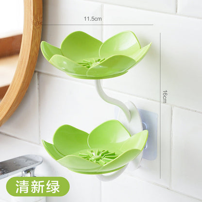 Double-Layer Flower Soap Dish