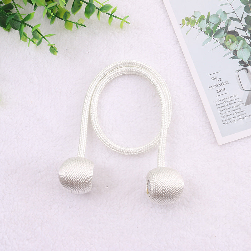 Magnetic Pearl Ball Curtain Tiebacks Clips 2Pcs
