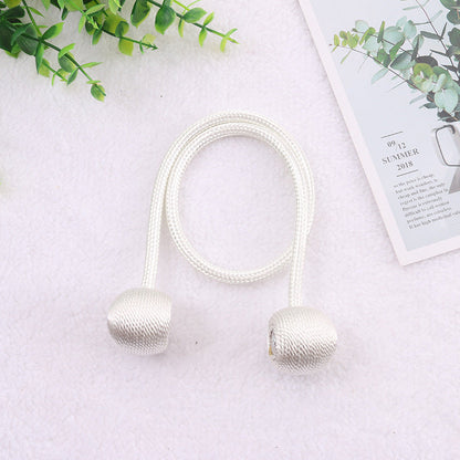 Magnetic Pearl Ball Curtain Tiebacks Clips 2Pcs