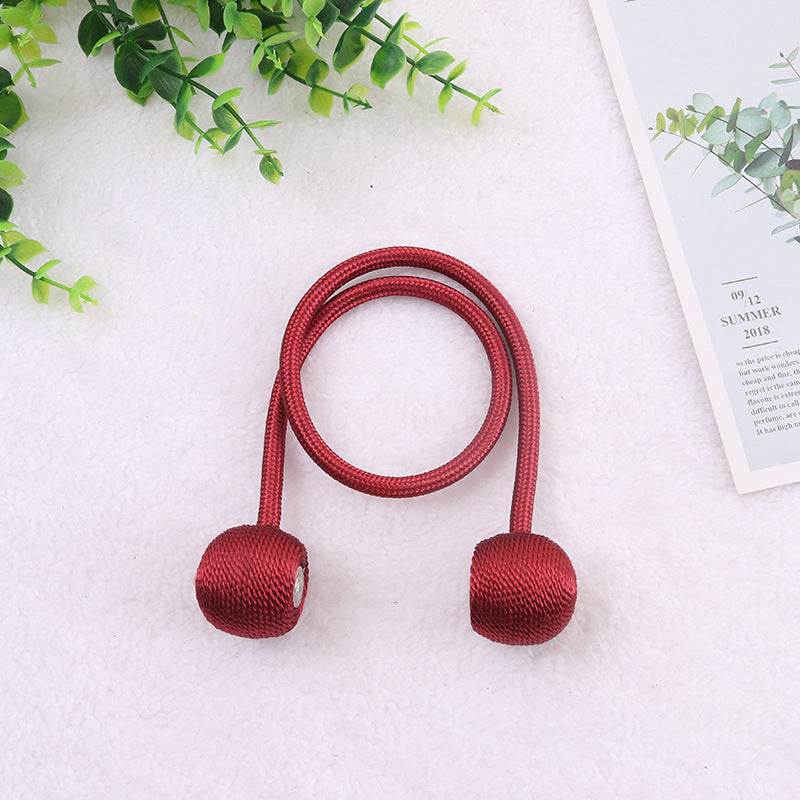 Magnetic Pearl Ball Curtain Tiebacks Clips 2Pcs