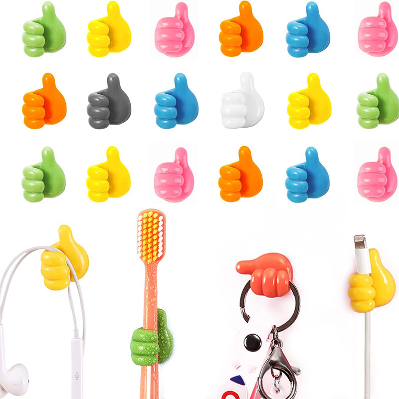 Thumb Hook Cable Clip Holder Pack Of 10