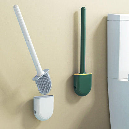 Toilet Cleaning Brush Flexible Silicone Wall Mounted