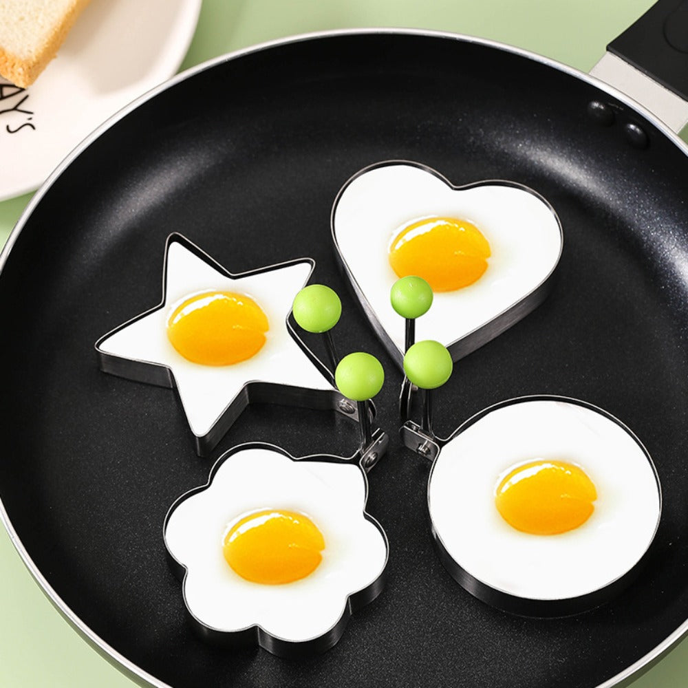 Egg Molds Stainless Steel 4 Pcs Set For Kitchen