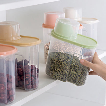 Large Grain Jar With Cup 2.5 Ltr