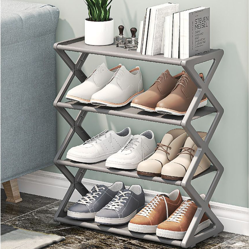 4 Layer Folding Shoe Rack Organizer