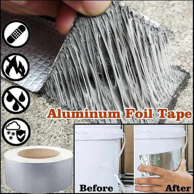 Water Leakage Sealing Tape Super Strong Aluminum 1.5 Meter
