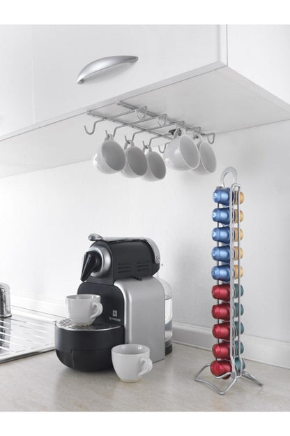 10 Hook Mug Holder Under Shelf