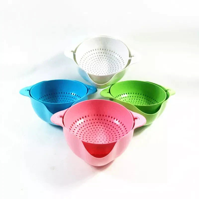 Household Double-layer Kitchen Vegetable Washing Fruit Basket