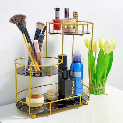 3-Tier Golden Vanity Stand