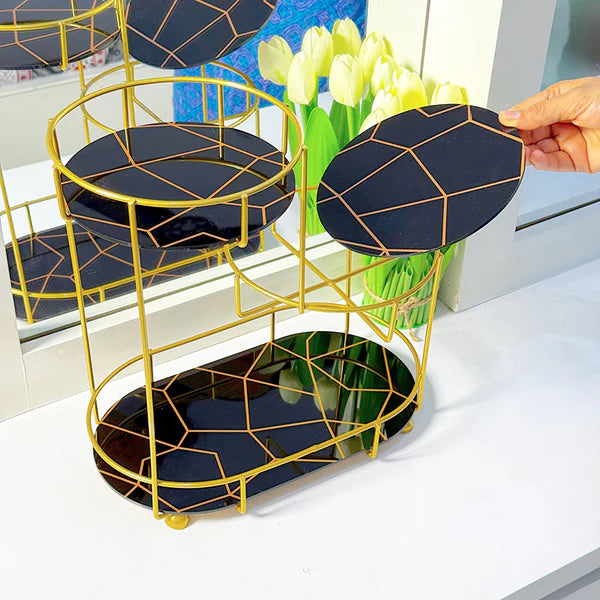 3-Tier Golden Vanity Stand