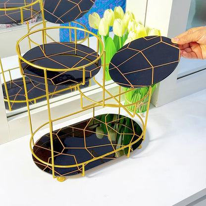 3-Tier Golden Vanity Stand