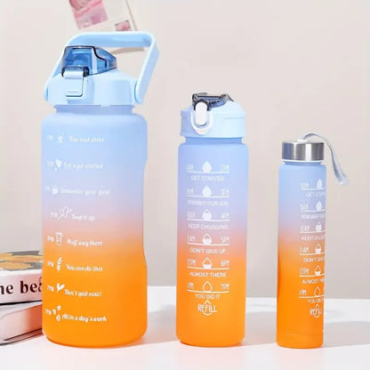 3pcs Colourful Water Bottle Set