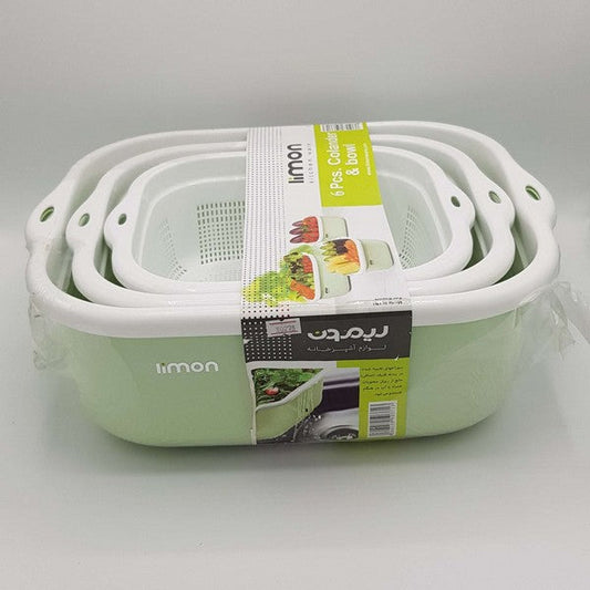 Limon Bowls & Colander 6 Pcs Set Product Code:27835