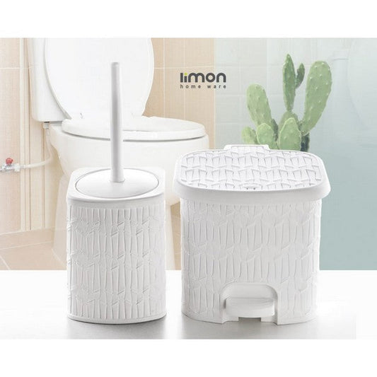 Limon Bamboo Dusatbin &Brush Small Size Product Code:1612Limon Bamboo Dusatbin &Brush Small Size Product Code:1612