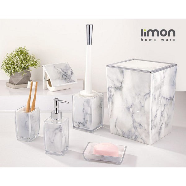 Limon 6 Pcs Classic Marble Design Bathroom Set Product Code:2023