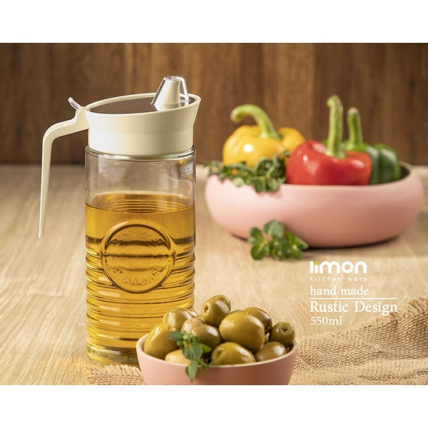 Limon Glass Oil Bottle 550 ML Product Code:1880