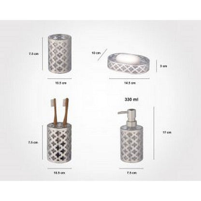 Limon Flower Design 6 Pcs Bathroom Set Product Code:1762
