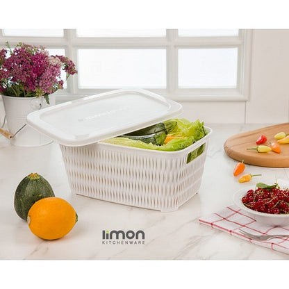 Limon Rectangle Bamboo Basket With Lid Product Code:1688