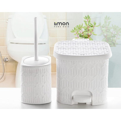 Limon Dustbin & Brush Set Product Code:1610