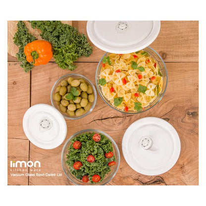 Limon Round GLass Container 3 Pcs Set Product Code: 1230