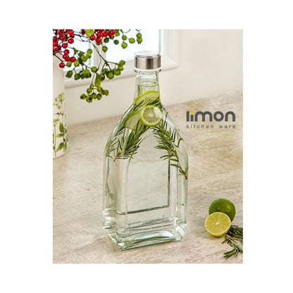 Limon Glass Bottle With Steel Lid 1 LTR Product Code:95400