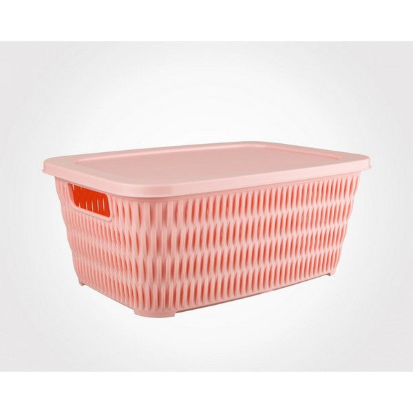 Limon Rectangle Bamboo Basket With Lid Product Code:1688