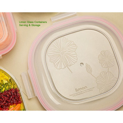 Limon 4 Pcs Glass Storage Box Container Set Product Code: 2049