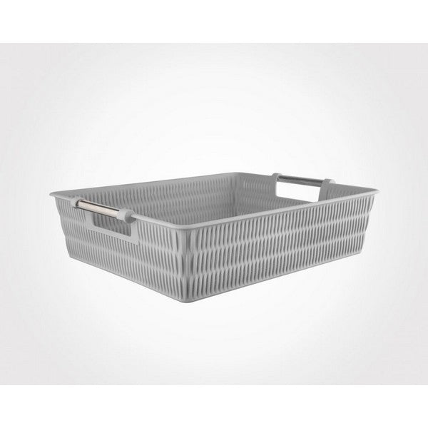 Limon Bamboo Basket With Steel Handle Product Code 1382