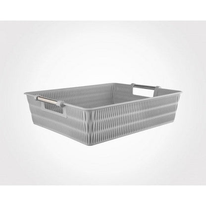 Limon Bamboo Basket With Steel Handle Product Code 1382