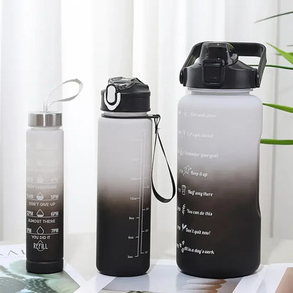 3pcs Colourful Water Bottle Set