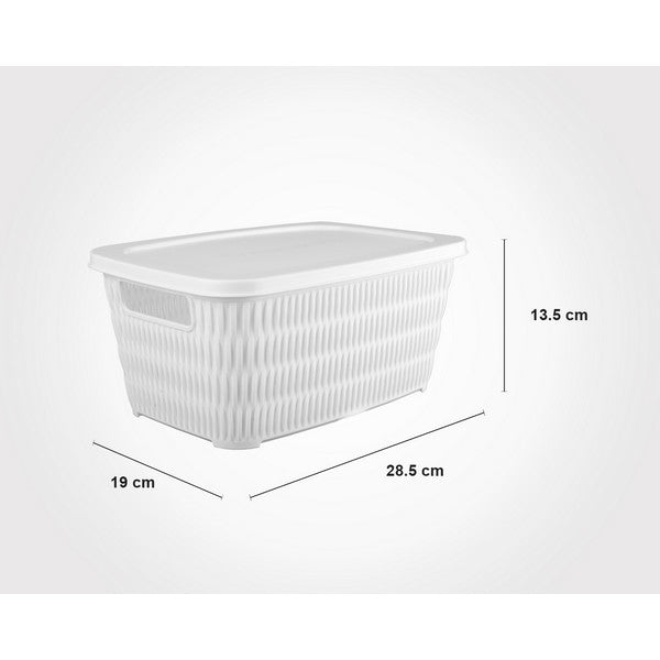 Limon Bamboo Basket With Lid Product Code:1690