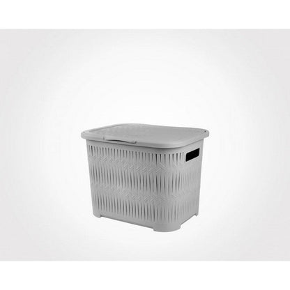 Limon Laundary Basket With Lid Small Size Product Code::1512