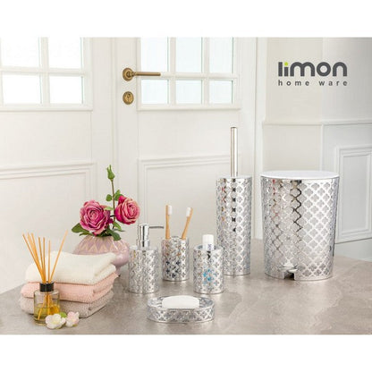 Limon Flower Design 6 Pcs Bathroom Set Product Code:1762