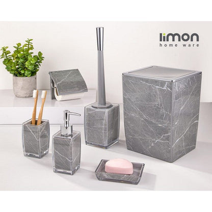 Limon 6 Pcs Classic Marble Design Bathroom Set Product Code:2023