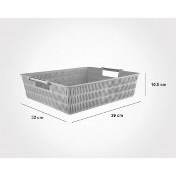 Limon Bamboo Basket With Steel Handle Product Code 1382