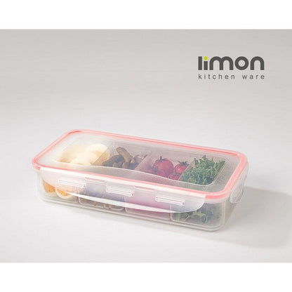 Limon Plastic Food Container 4 Section Box 1.8LTR Product Code:77635
