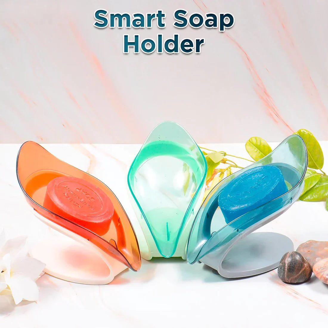 Leaf Style Smart Soap Dish Holder